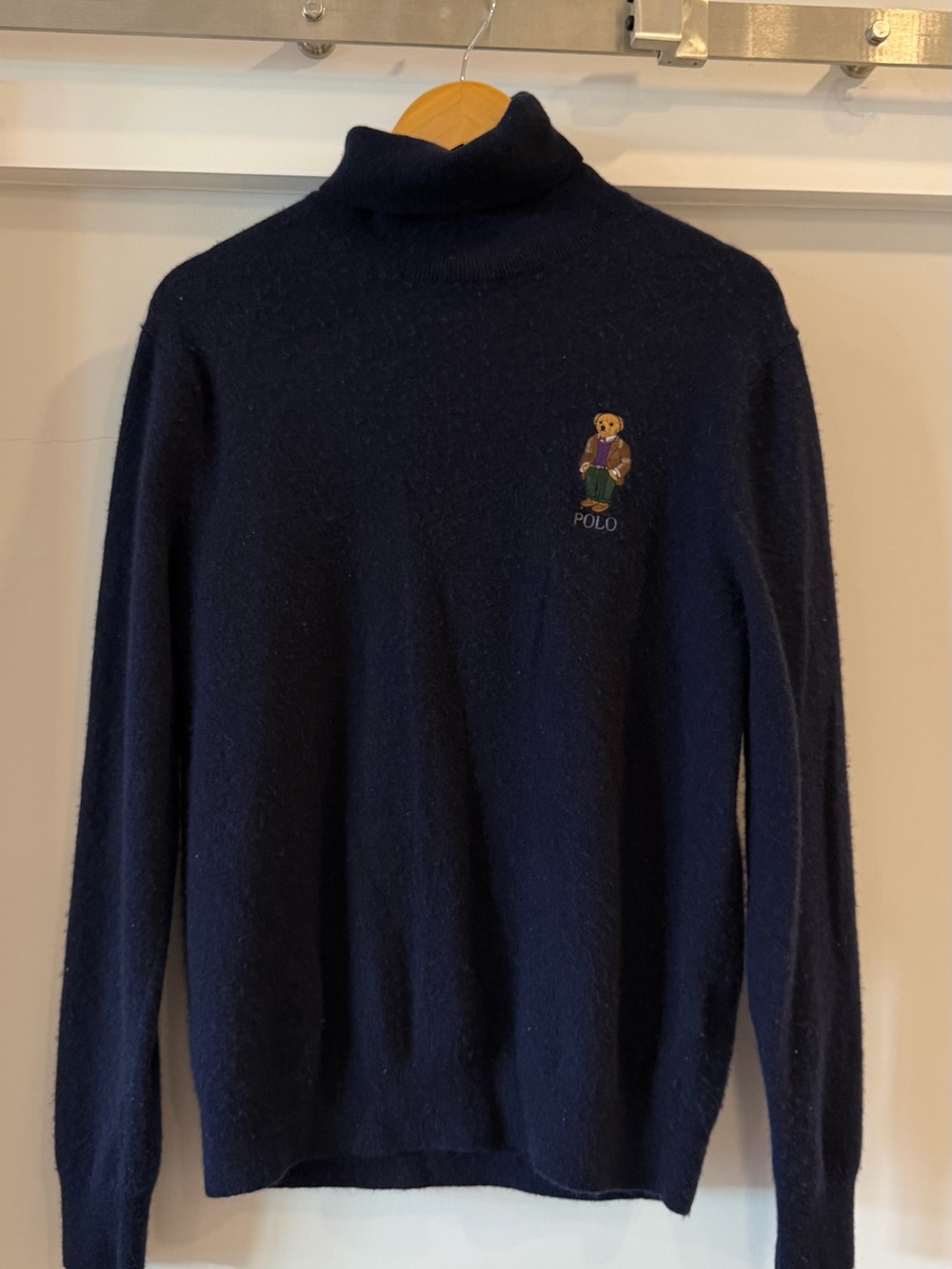 Polo Ralph Lauren Men’s Polo Bear Wool Turtleneck Sweater L